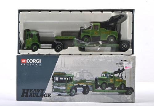 AEC: A Limited Edition CORGI CLASSICS HEAVY HAULAGE 1:50 scale AEC Ergomatic Articulated, with Scammell Highwayman Crane and Low Loader Set in 'CHRIS MILLER' livery (31003). Numbered '02065' of 6,700