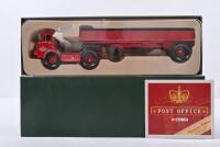 ALBION: A 1:50 scale CORGI PREMIUM EDITION ALBION CLYDESDALE DROPSIDE TRAILER in 'POST OFFICE SUPPLIES DEPT' livery (23802). Numbered '1805' of 2,000 produced