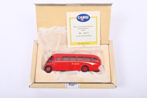 AEC: A Limited Edition CORGI 'CLASSIC COMMERCIALS' AEC REGAL in 'HANSON' livery (97187). Numbered '00977' of 10,000 produced