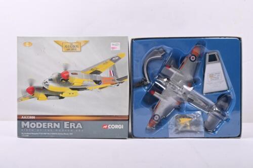 DE HAVILLAND: A CORGI LIMITED EDITION 1:72 scale De Havilland Mosquito TT.35. RAF No.3 CAACU, Exeter, Devon, 1963 (AA32808) aircraft model. Numbered '0339' of 1800