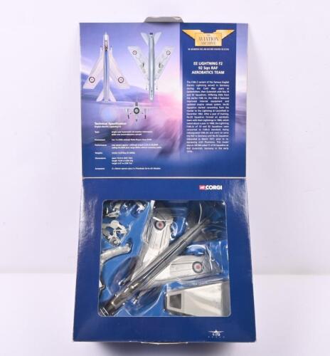 EE LIGHTNING: A LIMITED EDITION CORGI 1:72 scale EE LIGHTNING F2, 92 Sqn RAF AEROBATICS TEAM (49402) aircraft model