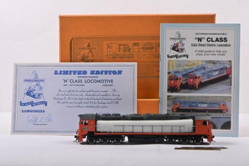 CoCo DIESEL ELECTRIC: A Precision Scale Models (Samhongsa of Korea) HO Gauge VICTORIAN RAILWAYS/E.M.D. "N" CLASS LOCOMOTIVE, N465 - CITY OF BALLARAT. Numbered '4' of 10 units