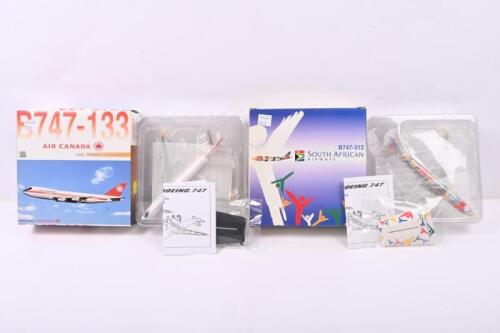 DRAGON WINGS: Two 1:400 scale Dragon Wings Aircraft Premiere Collection diecast models. Boeing B747-2133 "AIR CANADA" and Boeing B747-312 "South African Airways"