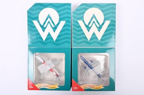 AMERICAN WEST AIRLINES: Two Limited Edition 1:400 scale Gemini Jets Boeing 757-200 diecast models in 'AMERICA WEST AIRLINES' livery. 'Nevada' & 'Ohio' state liveries