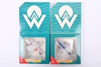 AMERICAN WEST AIRLINES: Two Limited Edition 1:400 scale Gemini Jets Boeing 757-200&nbsp;diecast models in 'AMERICA WEST AIRLINES' livery. 'Nevada' & 'Ohio' state liveries