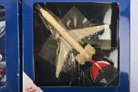 BRITISH AIRWAYS: Two 1:400 scale Gemini Jets diecast models including Boeing 787-8 & Vickers Super VC10. 'British Airways' livery - 3