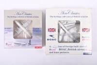 BRITISH AIRWAYS: Two 1:400 scale Aero Classics diecast models. Vickers Vanguard & G-AVPB in 'BOAC' and 'British Airways' liveries