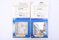 BOEING/MCDONNELL DOUGLAS: Two Limited Edition 1:400 scale Gemini Jets diecast models. MCDONNELL DOUGLAS MD-10&nbsp;in 'FedEx' livery & Boeing 737-700&nbsp;in 'BOEING BUSINESS JET' livery