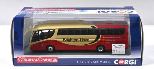 SCANIA: A Limited Edition CORGI 'THE ORIGINAL OMNIBUS COMPANY' 1:76 scale SCANIA IRIZZAR PB bus in 'BRIGHTON & HOVE' livery. Numbered '0072' of 1000 produced