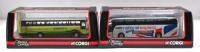 ENGLISH BUS LINES: Two Limited Edition 1:76 scale CORGI 'THE ORIGINAL OMNIBUS' bus models. VAN HOOL&nbsp;ALIZEE&nbsp;(OM42704) in 'GREENLINE' livery & Caetano Levante National Express 'Union Flag British Armed Forces Day'&nbsp;(OM46404A) bus