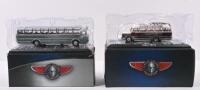 BUS: Two 1:76 scale ATLAS EDITIONS bus models. Steyr 380q & Van Hool 306