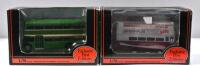 ENGLISH BUSES: Two Exclusive First Editions 1:76 scale bus models. Bristol FLF Lodekka&nbsp;in 'SOUTHERN NATIONAL' livery (14203) & 'LONDON PLUS' decals&nbsp;(17802)