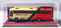 BRITISH BUS LINES: Two Limited Edition 1:76 scale CORGI 'BUS OPERATORS IN BRITAIN' models. Plaxton Premiere in 'BRIGHTON & HOVE BUS & COACH COMPANY' livery & Leyland Lynx MKII in 'MAIDSTONE & DISTRICT (PARK & RIDE) livery - 2