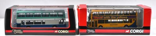 ENGLISH BUS LINES: Two Limited Edition 1:76 scale CORGI 'THE ORIGINAL OMNIBUS' bus models. WRIGHT ECLIPSE GEMINI (OM41207) bus in yellow 'YELLOW BUSES' livery & EAST LANCS MYLLENNIUM (OM42519) bus in 'SOUTHDOWN PSV' livery