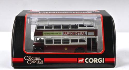 CROSSLEY: A 1:76 scale Limited Edition CORGI 'THE ORIGINAL OMNIBUS COMPANY' Crossley DD42 in Portsmouth livery (OM41603). Numbered '0055' of 1,300