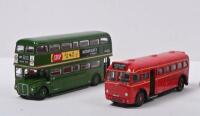 BUS: Five scale buses by various model manufacturers. Atlas Editions Mercedes-Benz&nbsp;O 6600 & 1:76 scale EFE&nbsp;LONDON TRANSPORT A.E.C. ROUTEMASTER&nbsp;RML/RCL&nbsp;in 'GREEN ROVER' livery - 4