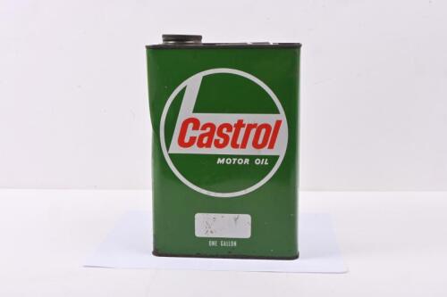CASTROL: A one gallon Castrol hockey stick logo motor oil tin