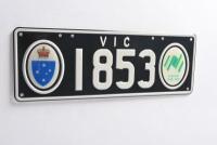 Victorian Bicentennial number plates '1853' sold with rights to display [Location: Melbourne] - 2