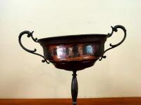 MOTORCYCLES: A large silver plate twin handled presentation trophy for the Australian T.T. Races 1937 - 5