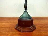HARLEY-DAVIDSON: A rare silver plate twin handled presentation trophy 1939 - 3