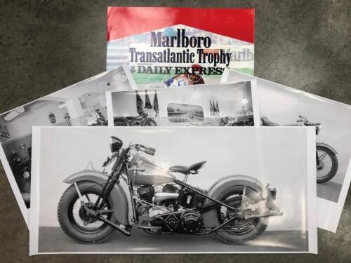 MOTORCYCLES: A collection of four motorcycle related prints and poster