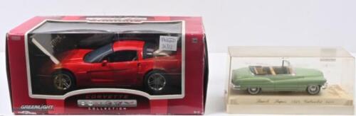 AMERICAN CARS: Two American car models including Solido 1:43 scale Buick Super 1950 Cabroliet (4511) & Greenlight Collectibles 1:24 scale Corvette Z06&nbsp;