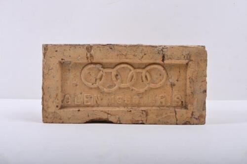 1956 OLYMPICS: A brick manufactured by the Glen Iris Brick company to celebrate the 1956 Melbourne Olympic Games, featuring the Olympic rings&nbsp;