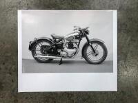 MOTORCYCLES: A collection of four motorcycle related prints and poster - 5