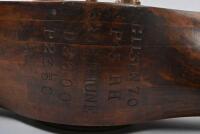 WWI: A nice circa 1917 Le Rhone 80 HP twin bladed prop centre with later Smiths faced quartz&nbsp;movement clock, in working order., 75cm long, glass face 13cm diameter. - 4