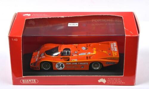 PORSCHE 956: A Limited Edition BIANTE MODEL CARS - 'Motor Racing Legends' - 1:43 scale Porsche 956 as raced by Peter Brock & Larry Perkins in the 1984 Le Mans 24 Hour Race. Numbered '1001' of 3000