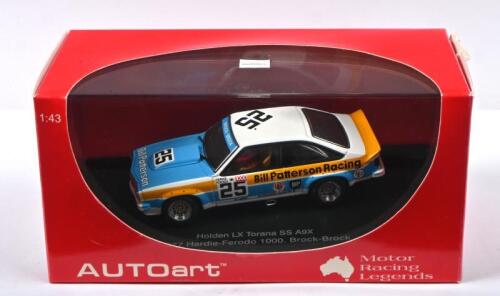 TORANA SS A9X: A Limited Edition AUTOart - 'Motor Racing Legends' - 1:43 scale Holden LX Torana SS A9X as raced by Peter Brock in the 1977 Hardie-Ferodo 1000. Numbered '2741' of 3600