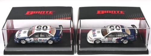 BATHURST: Two 1:64 scale BIANTE mini cars featuring Holden VR Holden Racing Team Touring Cars from Bathurst 1995 and 1996. As raced by Peter Brock & Thomas Mezera