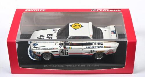 BROCK: A Limited Edition BIANTE MODEL CARS - 'Motor Racing Legends' - 1:43 scale BMW 3.5 CSL 1976 Le Mans 24 Hours. Numbered '0222' of 1000