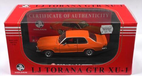 TORANA XU-1: A Limited Edition OZ LEGENDS 1:32 scale Holden Torana LJ GTR XU-1. Numbered '0651' of 1250. Orange