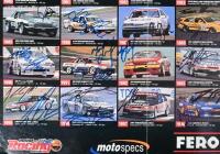 BATHURST: A motor Racing Australia 'The Great Race - 40 Anniversary 1960-1999' poster depicting each Bathurst winning car from 1960 - 1999. Every individual winning car picture signed by drivers - 6