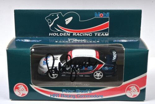 BROCK: A Classic CARLECTABLES 1:43 scale HRT Racing Commodore. Peter Brock signature