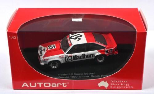 LX TORANA SS A9X: A AUTOart - 'Motor Racing Legends' - 1:43 scale Holden LX Torana SS A9X as raced by Peter Brock and Jim Richards to victory in the 1978 Hardie-Ferodo 1000