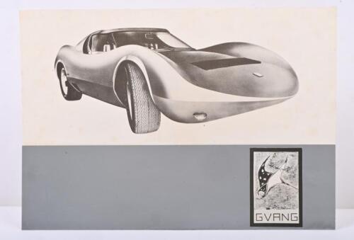 GVANG: An original 1970s GVANG sales brochure featuring the steam powered sports coupe