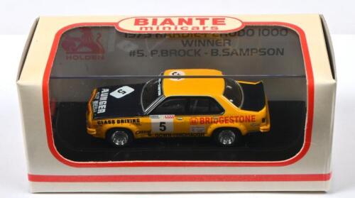 LH TORANA L34 : A BIANTE minicars 1:64 scale Holden LH Torana L34 as raced to victory by Peter Brock and Brian Sampson in the 1975 Hardie-Ferodo 1000