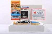 HOLDEN: A 1:18 scale BIANTE Classics Holden LX Torana SS Hatchback (A9X Option). As raced by Peter Brock at 1977 Hardie-Ferodo Bathurst. CoA signed by Peter Brock. L.E 4553/6000