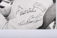 BARTLETT: An original AUTOPIX - IAN SMITH & ASSOCIATES black and white image of Kevin Bartlett behind the wheel. Kevin Bartlett signature - 2