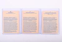 GROUP A: Three SCANLENS AUSTRALIAN MOTOR RACING CARDS. Card Numbers 1, 3 and 27 of 66. Mazda RX-7, Toyota Sprinter & Toyota Supra Group A cards - 2