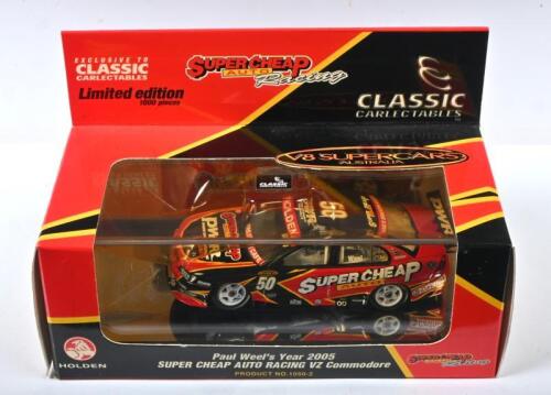 WEEL: A Limited Edition CLASSIC CARLECTABLES 1:43 scale Paul Weel's Year 2005 SUPER CHEAP AUTO RACING VZ Commodore. Numbered '0522' of 1000