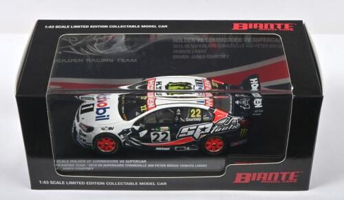Courtney: A Biante Model Cars 1:43 Scale Holden Vf Commodore V8 Supercar From The 2015 V8 Supercars Townsville 400 Peter Brock Tribute Livery, As Raced By James Courtney. Numbered '0887' Of 1008