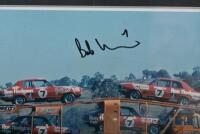 MORRIS: A Special Edition PHASE THREE POSTERS colour picture from Hardie Ferodo 1000 1973 featuring a car transporter with Ron Hodgson LJ Torana GTR XU-1's. As raced by Bob Morris & John Leffler. Bob Morris signature - 2