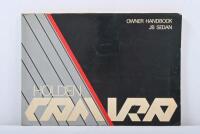 HOLDEN: A July 1982 Holden Camira Owner Handbook JB Sedan (Part No.92019385)