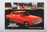 TORANA: A May 1975 'QUICK-SIZE HOLDEN TORANA 1900 'S' sales brochure