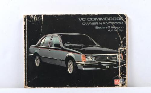 HOLDEN: An original 1980 Holden 'VC Commodore Owner Handbook for Sedan & Wagon 4, 6 & 8 Cyl.' (Part No. 92014851)