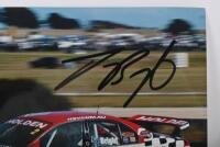 BRIGHT: A colour image on photographic paper of Jason Bright in a HSV VX Holden Commodore at Phillip Island. Jason Bright signature - 2