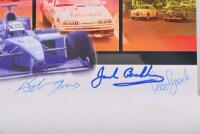 MOTOR RACING: A 2002 'Motor Racing' stamp set. Sir Jack Brabham, Bob Jane & Peter Brock signatures - 2